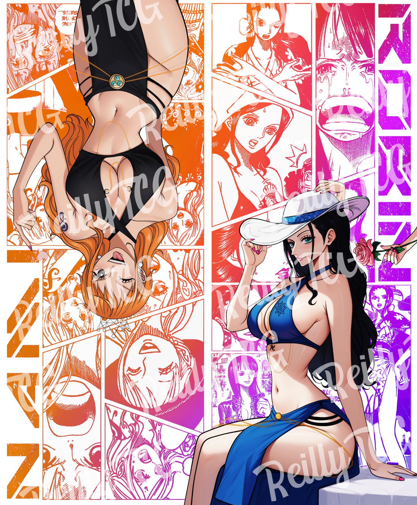 GIRLS Nami & Robin Double Player Mat