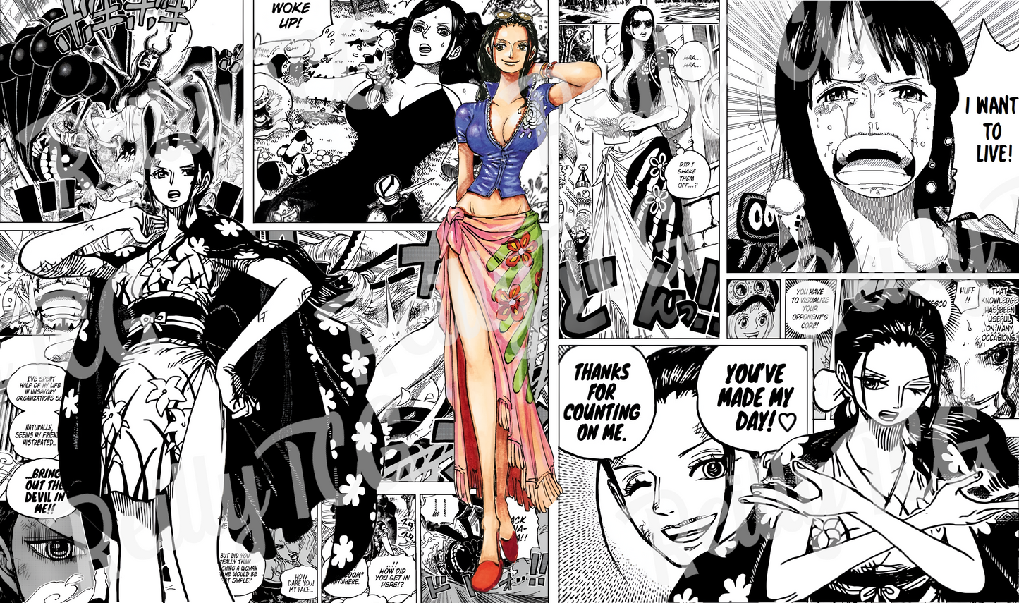 Nico Robin Manga TCG Playmat