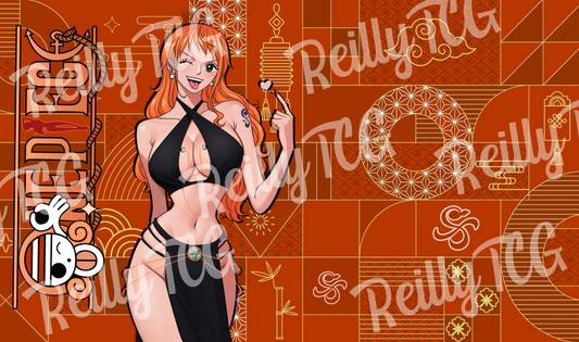 GIRLS Nami Tangerine TCG Playmat