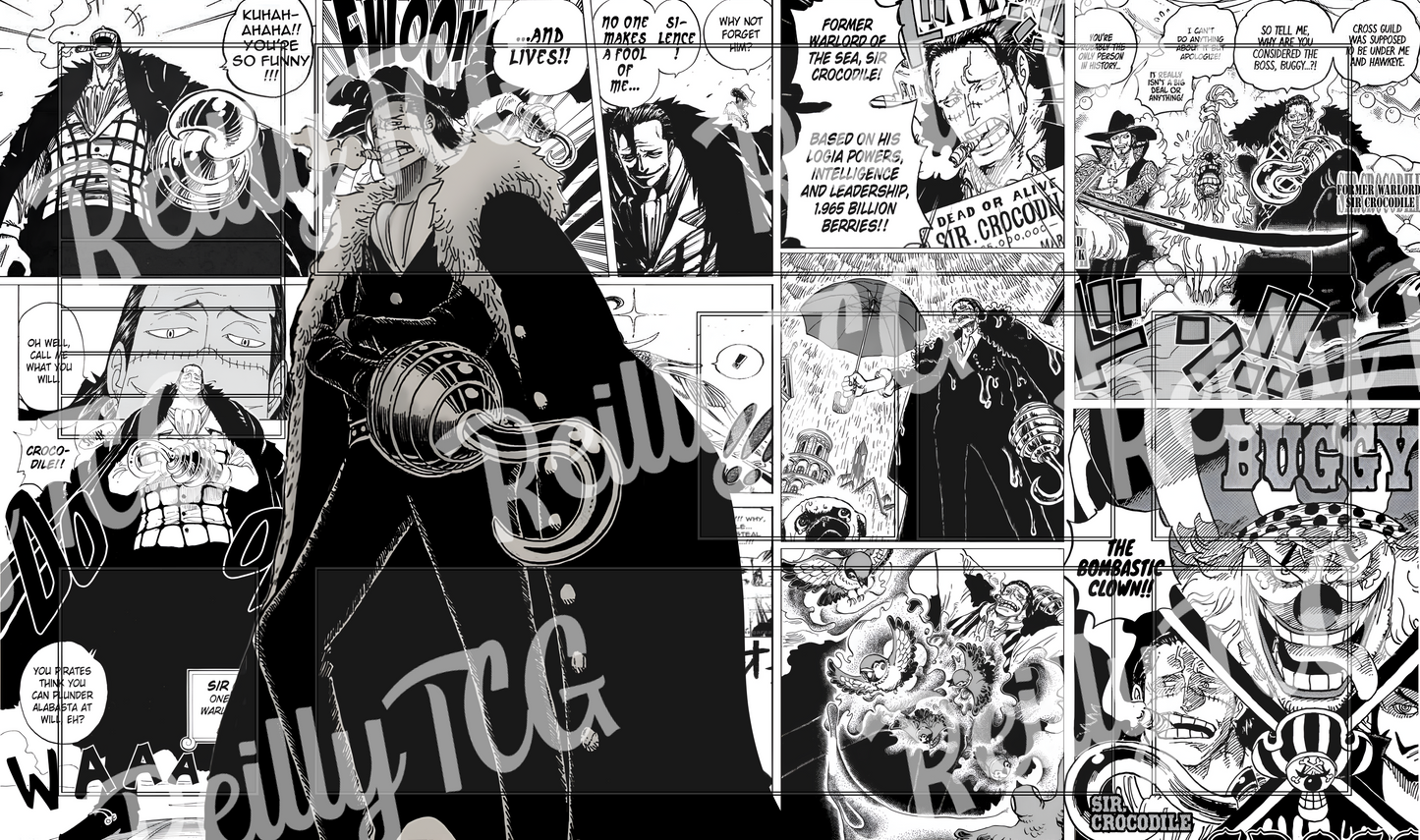 Sir Crocodile Manga TCG Playmat