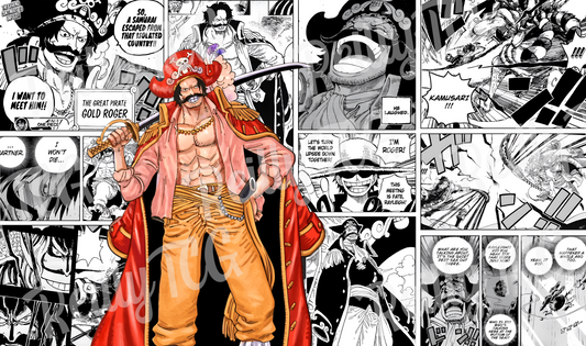 Gol D. Roger Manga TCG Playmat