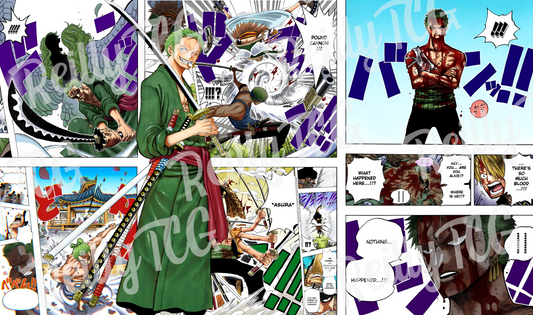 Roronoa Zoro Manga TCG Playmat