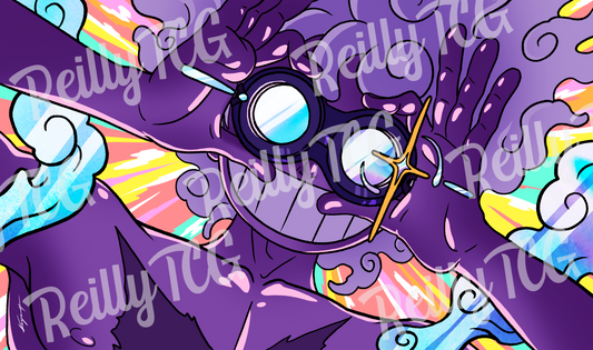 Crazy Luffy TCG Playmat