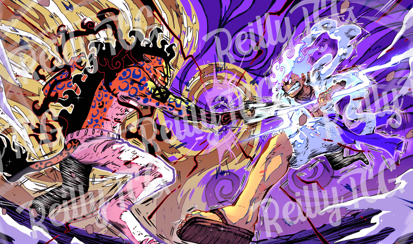 Luffy vs Lucci Awakened TCG Playmat
