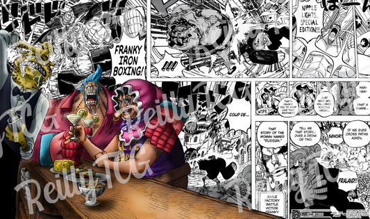 Franky and Sr. Pink Manga TCG Playmat