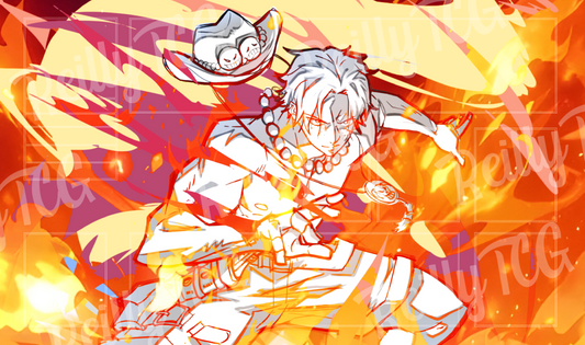 Portgas D. Ace TCG Playmat (Sketch Variant)