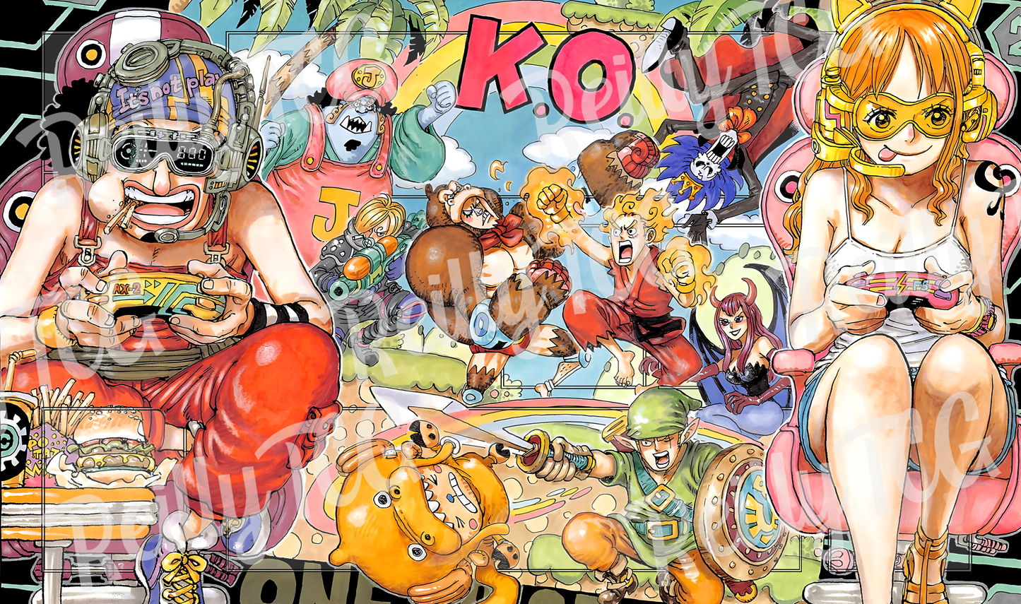 Nami vs Usopp TCG Playmat