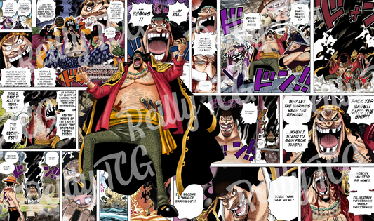 Blackbeard Teach Manga TCG Playmat
