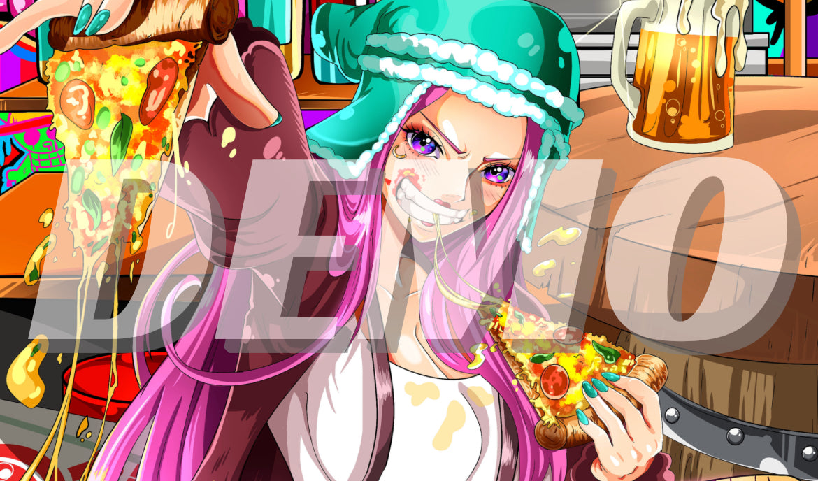 Bonney Pizza Queen One Piece TCG Playmat