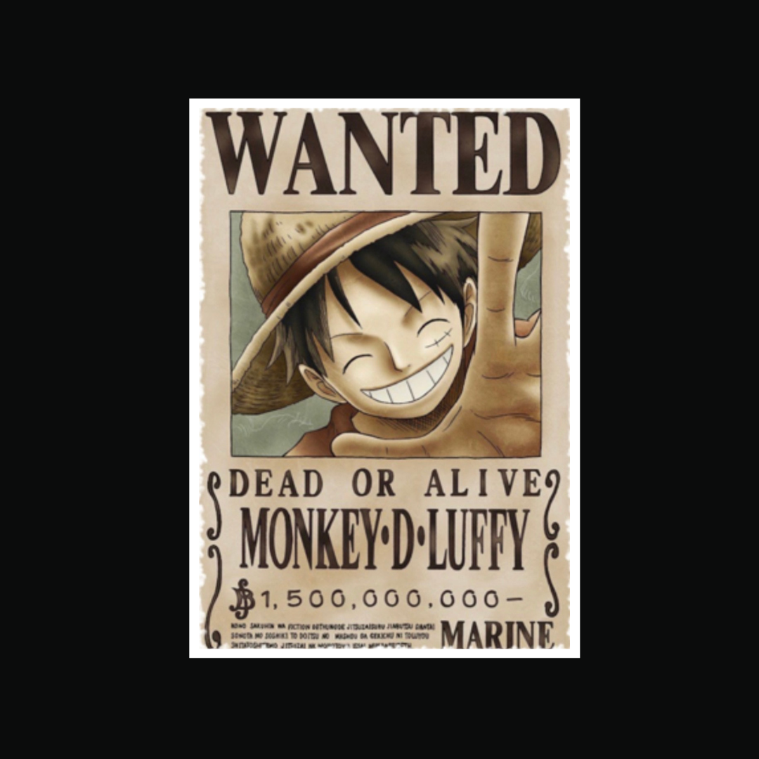 WANTED Luffy Trading Card Game Sleeves