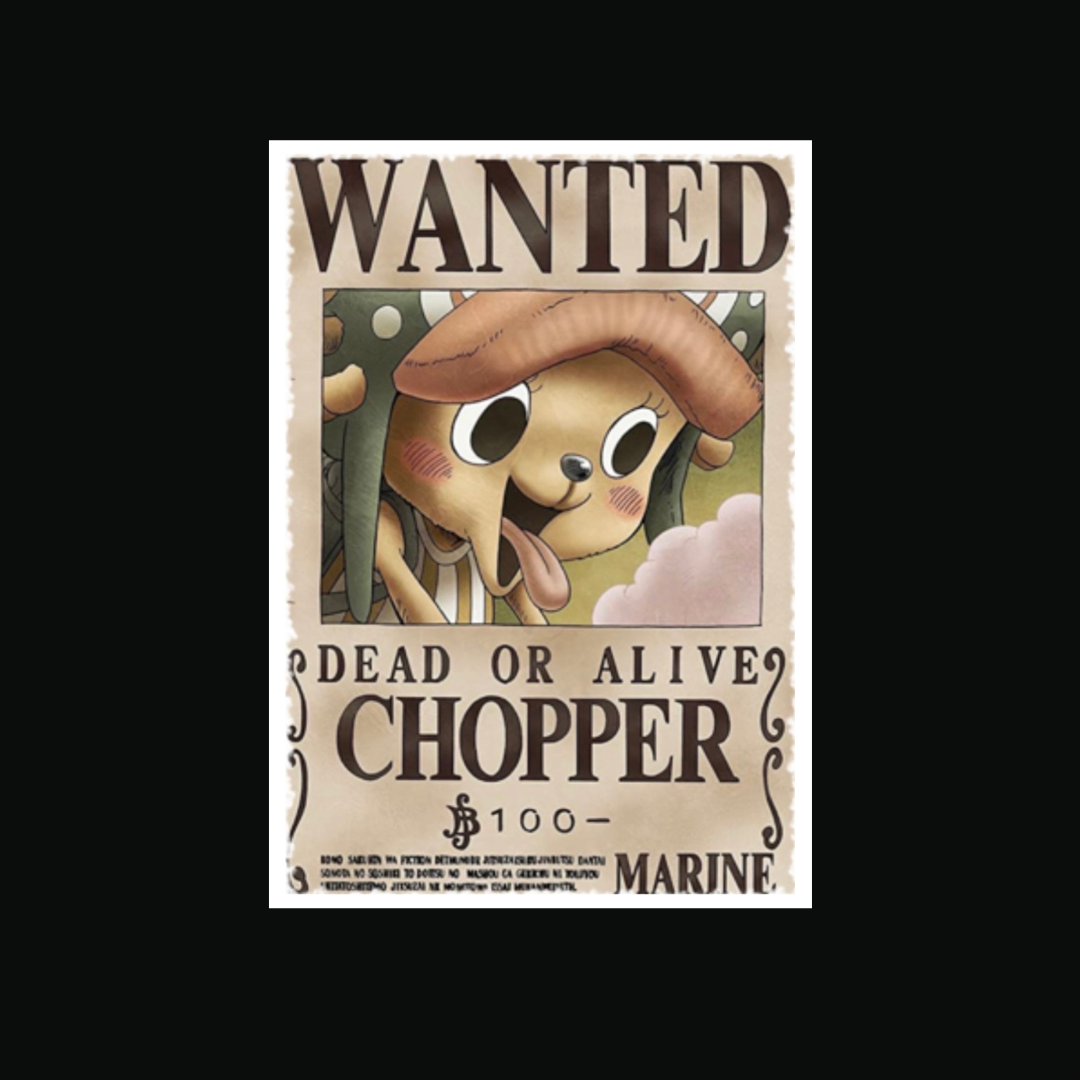 WANTED Chopper Trading Card Game Sleeves