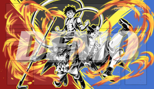 3 Brothers One Piece TCG Playmat