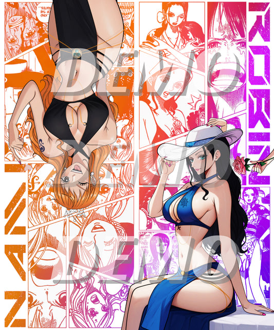 GIRLS Nami & Robin Double Player Mat