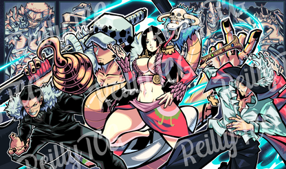 The Warlords of the Sea TCG Playmat