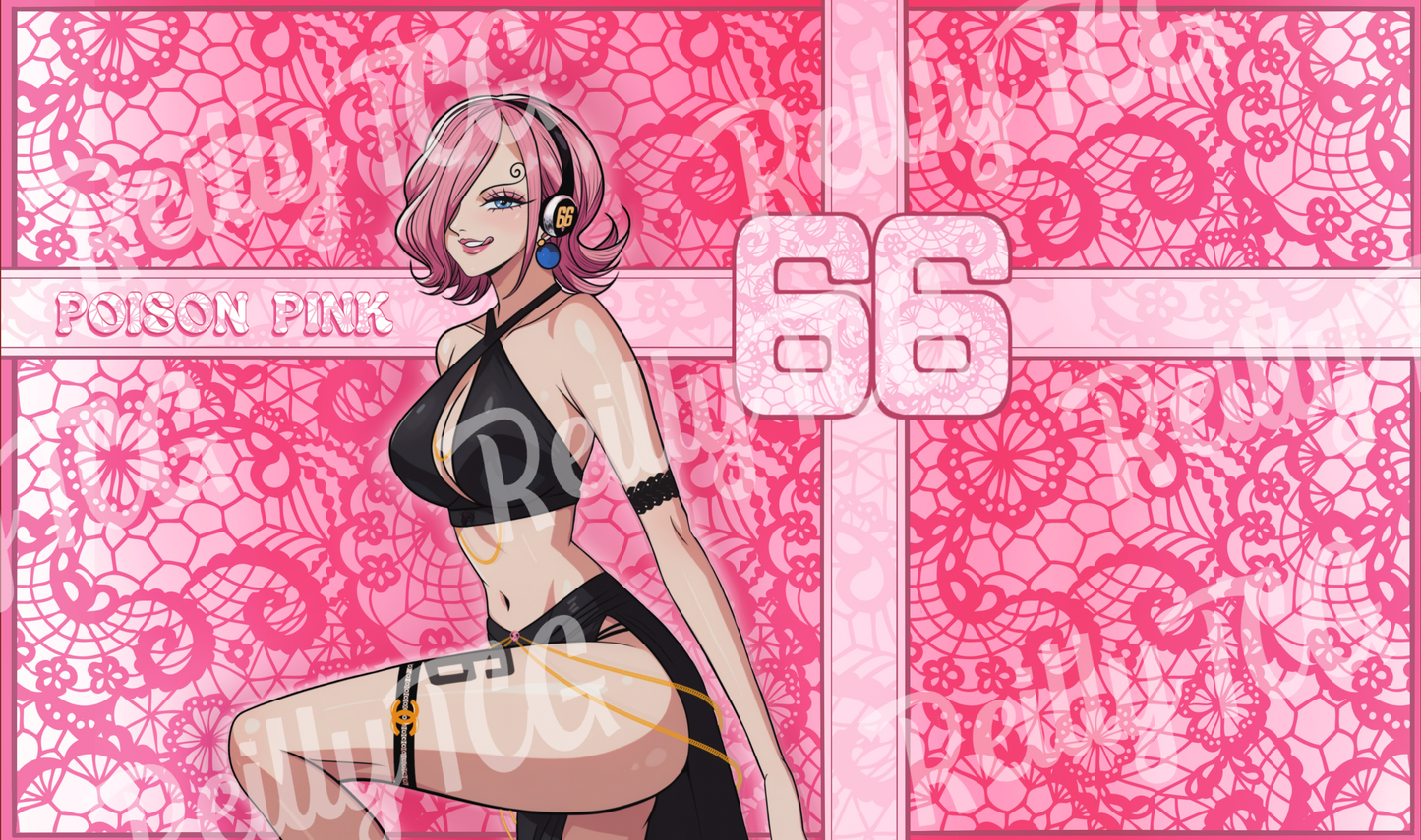GIRLS Poison Pink TCG Playmat
