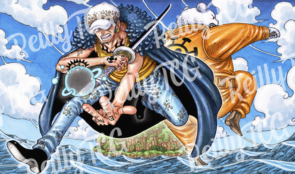 Law & Bepo Heart Pirates TCG Playmat