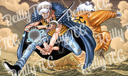 Law & Bepo Heart Pirates TCG Playmat