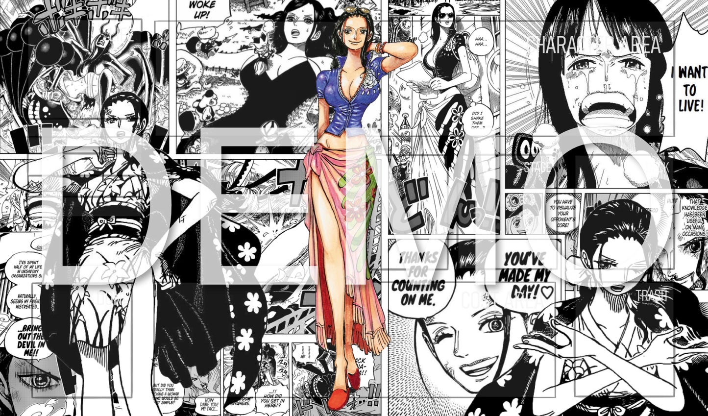 Nico Robin Manga TCG Playmat