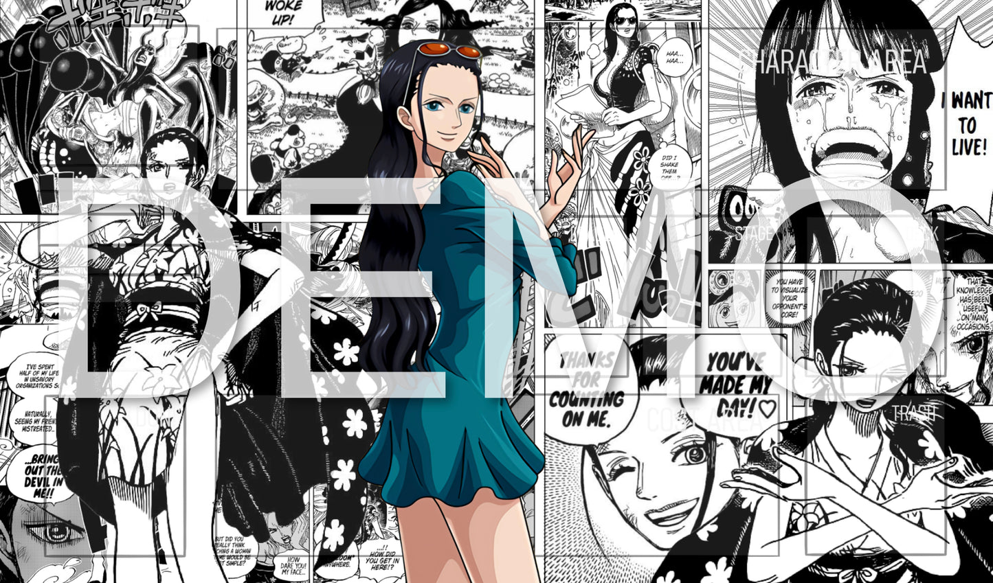 Nico Robin Manga TCG Playmat