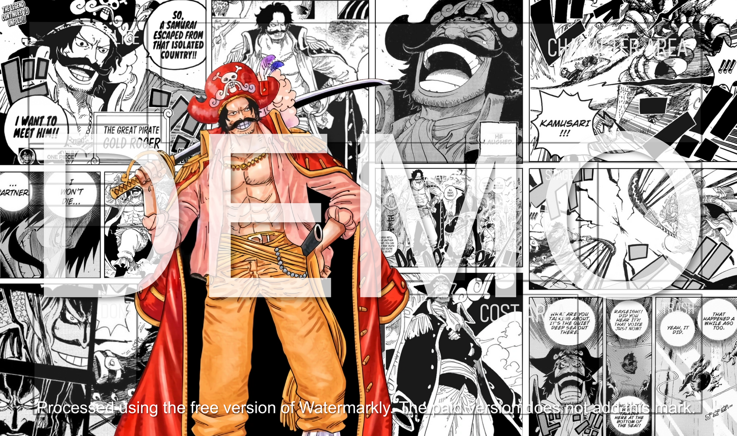 Gol D Roger One Piece TCG Playmat