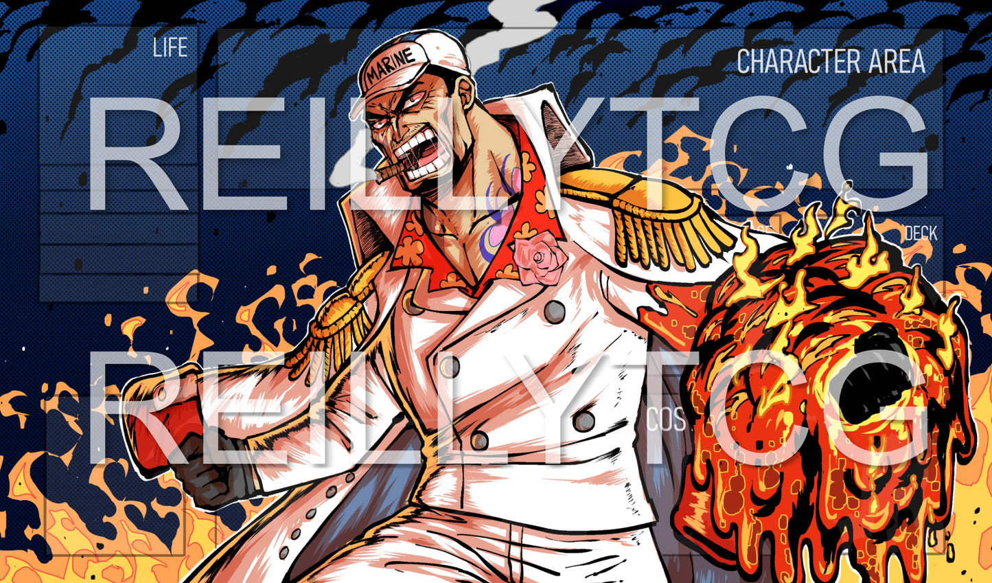 Sakazuki Fleet Admiral One Piece TCG Playmat