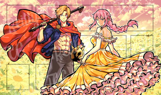 Sunflower Flame TCG Playmat