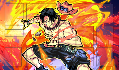 Portgas D. Ace TCG Playmat (Blue)
