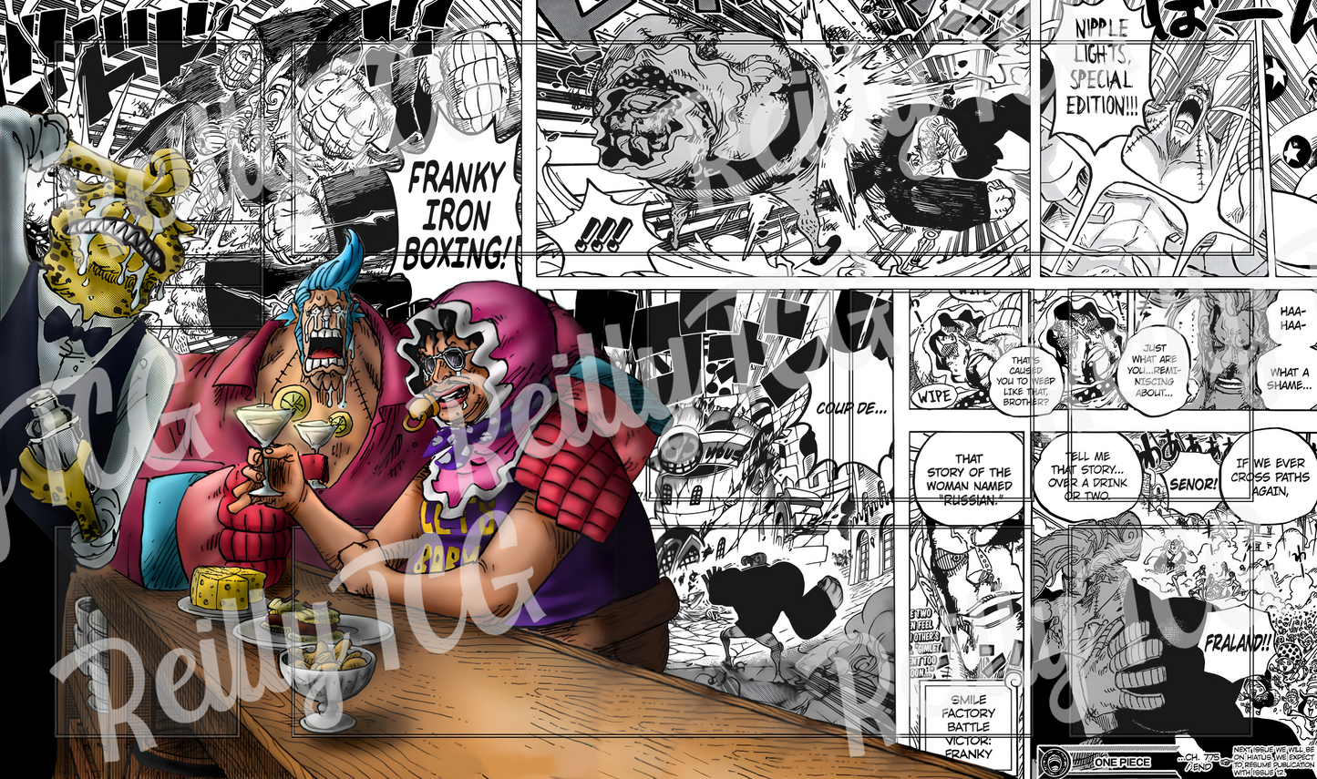 Franky and Sr. Pink Manga TCG Playmat