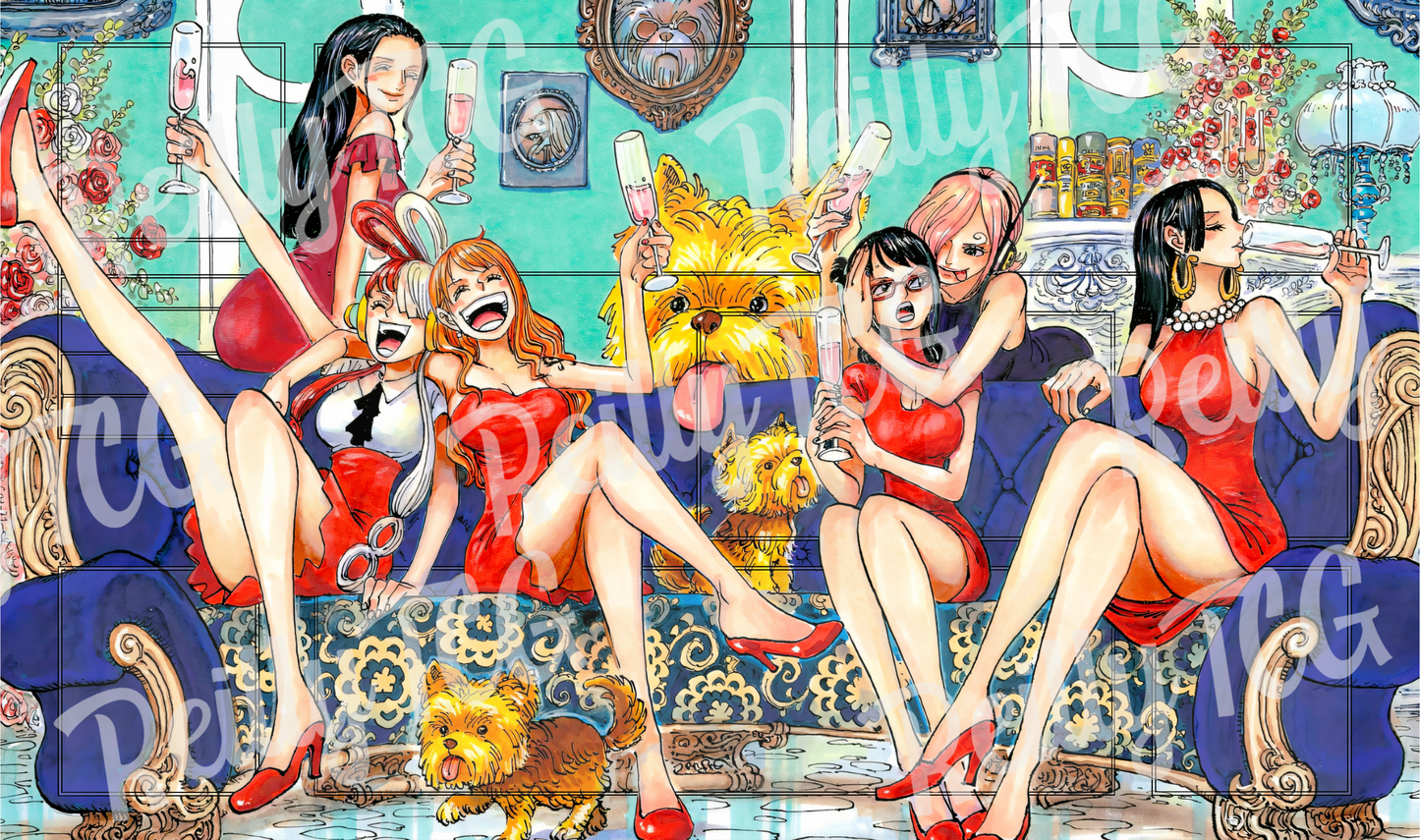 Girls in Red TCG Playmat
