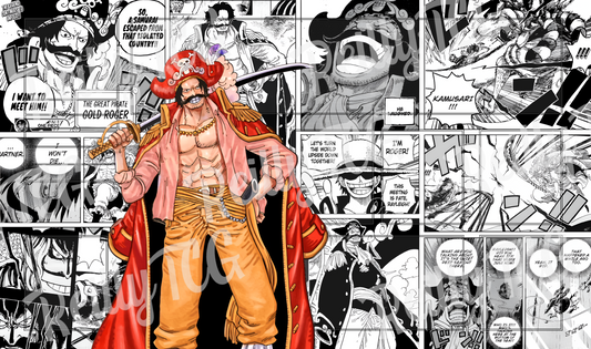 Gol D. Roger Manga TCG Playmat