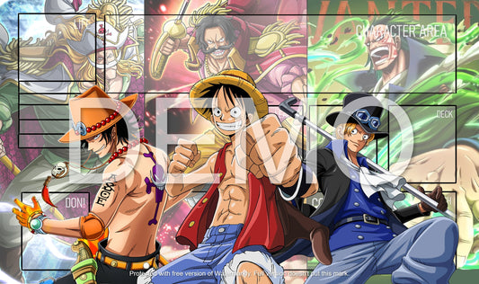 ASL One Piece TCG Playmat (Ace Sabo Luffy)