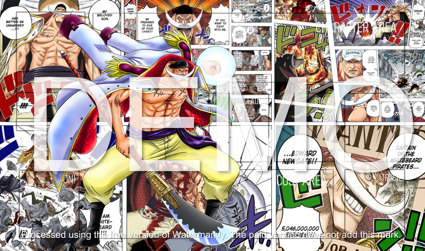 Whitebeard One Piece TCG Playmat