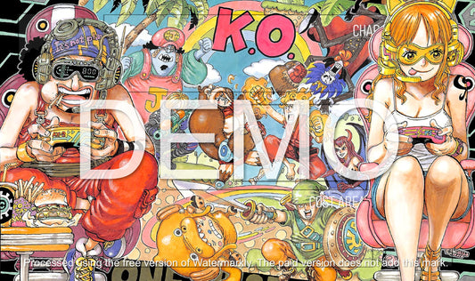 Nami vs Usopp One Piece TCG Playmat