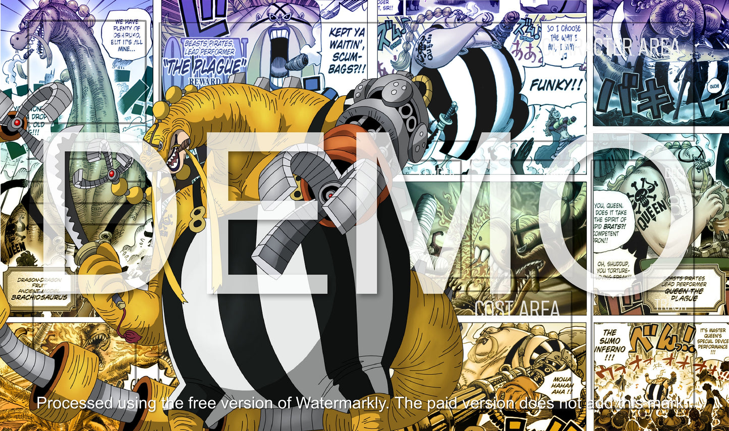 Queen The Plague One Piece TCG Playmat