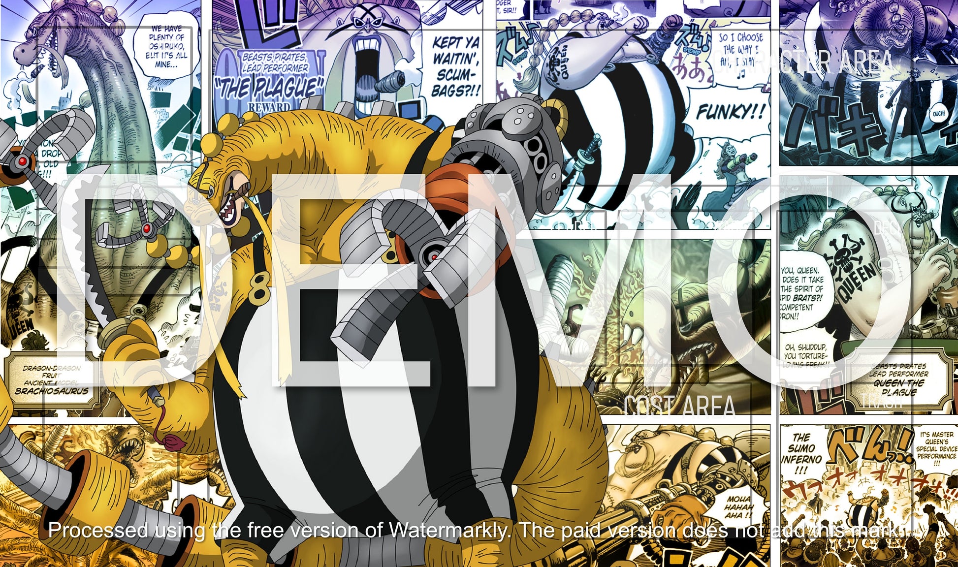 Queen The Plague One Piece TCG Playmat