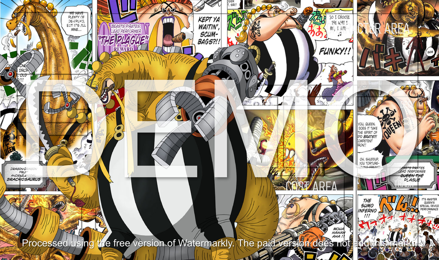Queen The Plague One Piece TCG Playmat