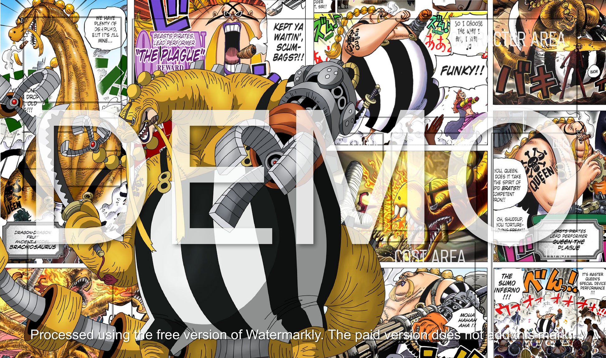 Queen The Plague One Piece TCG Playmat